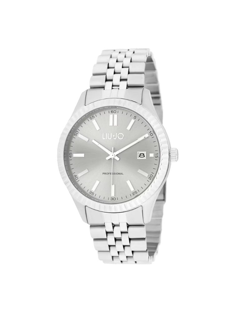 OROLOGIO UOMO SOLO TEMPO IN ACCIAIO SILVER COLLEZIONE INTEREST LIU JO