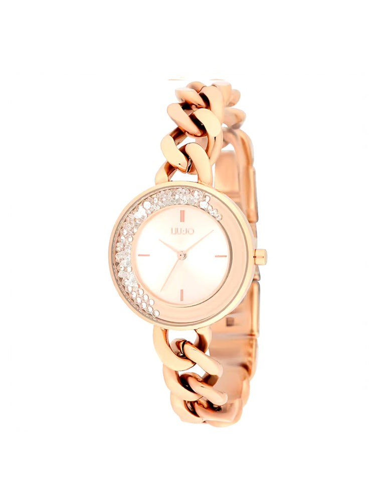 OROLOGIO DONNA SOLO TEMPO DANCING CHAIN IN ACCIAIO ROSE GOLD LIU JO