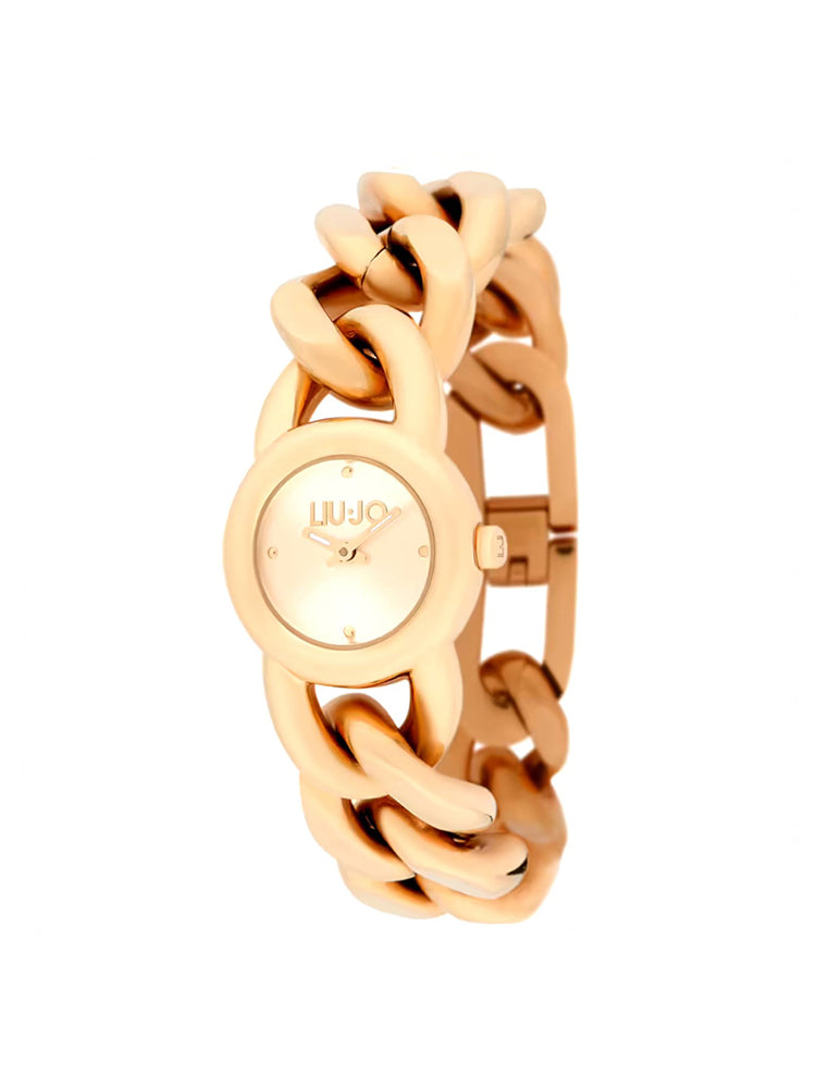 OROLOGIO DONNA SOLO TEMPO FASHION NEW GLAM IN ACCIAIO ROSE GOLD LIU JO
