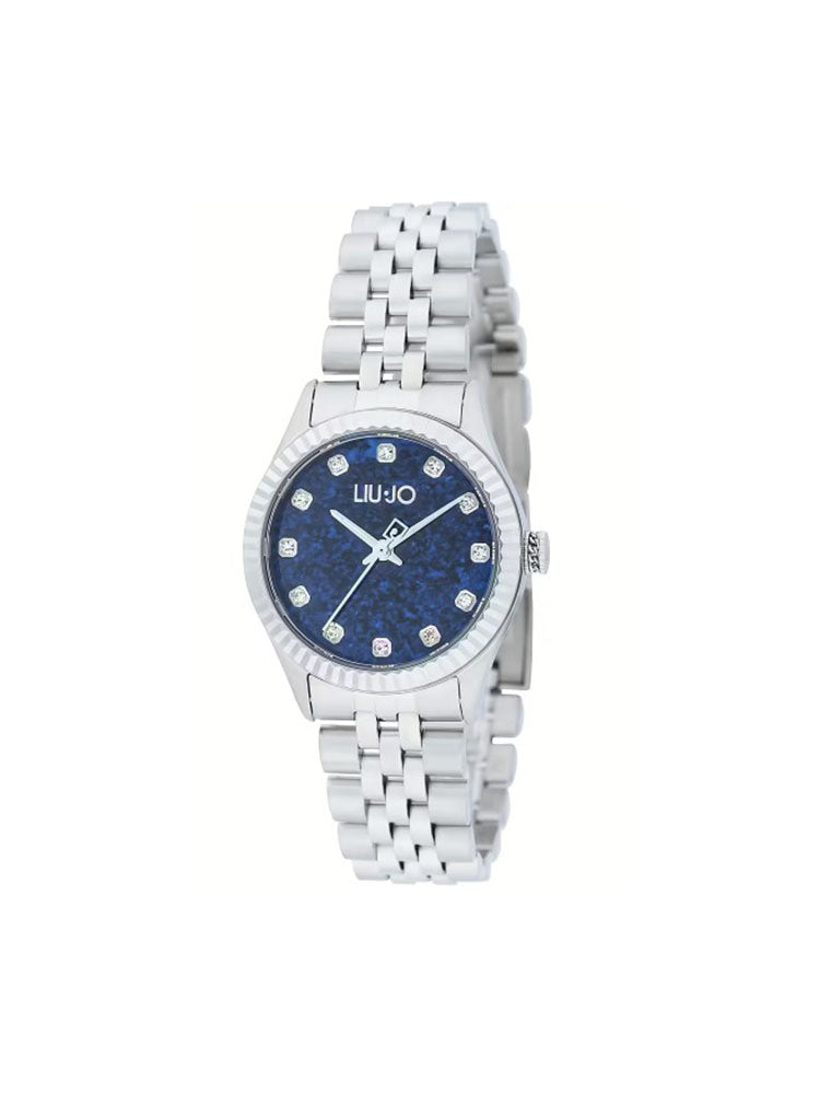 OROLOGIO DONNA SOLO TEMPO TINY ACCIAIO COLOR ARGENTO E CRISTALLI LIU JO