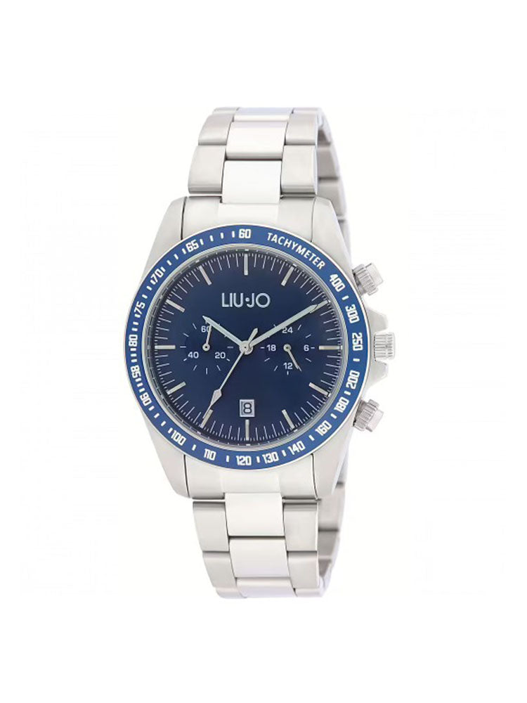 OROLOGIO UOMO CRONOGRAFO COLLEZIONE MULTIPLE ACCIAIO COLOR ARGENTO LIU JO