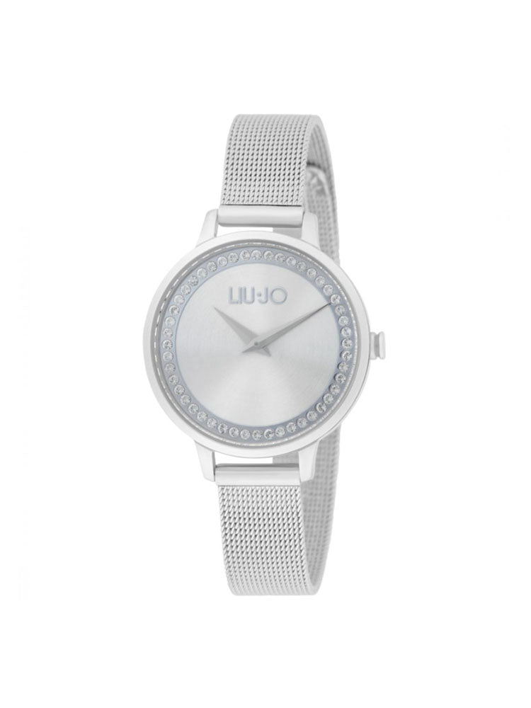 OROLOGIO DONNA SOLO TEMPO IN ACCIAIO SILVER CON CRISTALLI COLLEZIONE CHAINS LIU JO