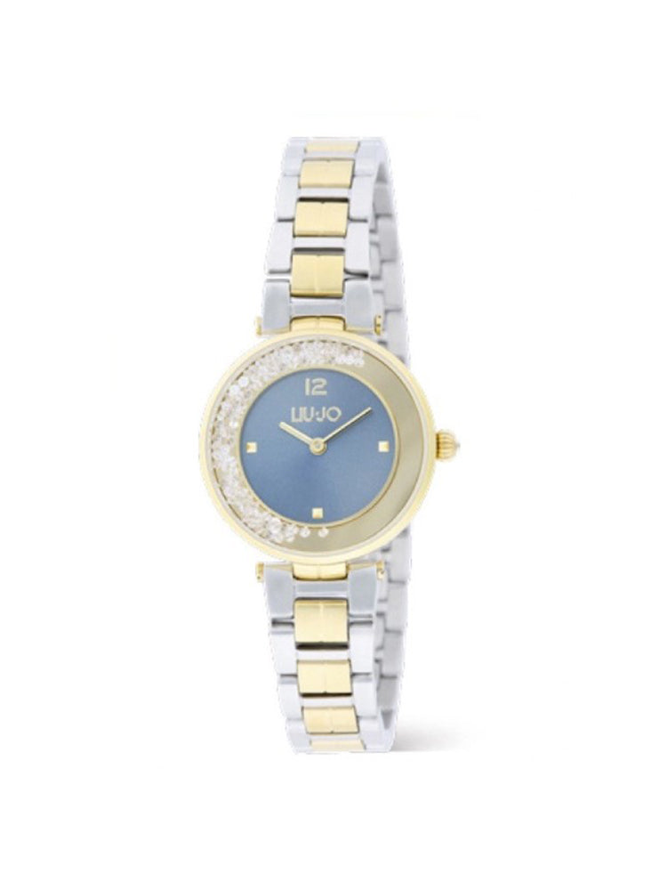 OROLOGIO DONNA IN ACCIAIO BICOLORE DORATO CON QUADRANTE AZZURRO LIU JO