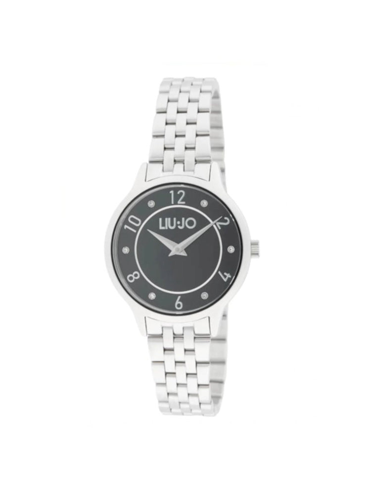 OROLOGIO DONNA ACCIAIO SOLO TEMPO CON QUADRANTE NERO LIU JO