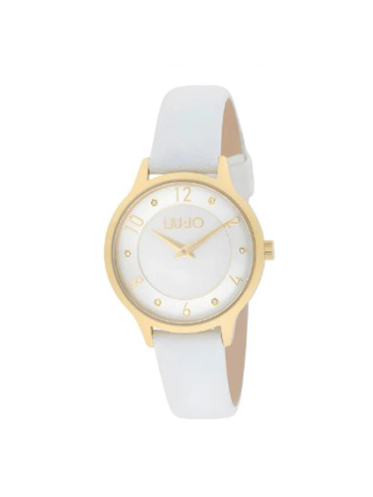 ORLOGIO DONNA CASUAL AURA LUX CON CINTURINO IN PELLE BIANCO LIU JO
