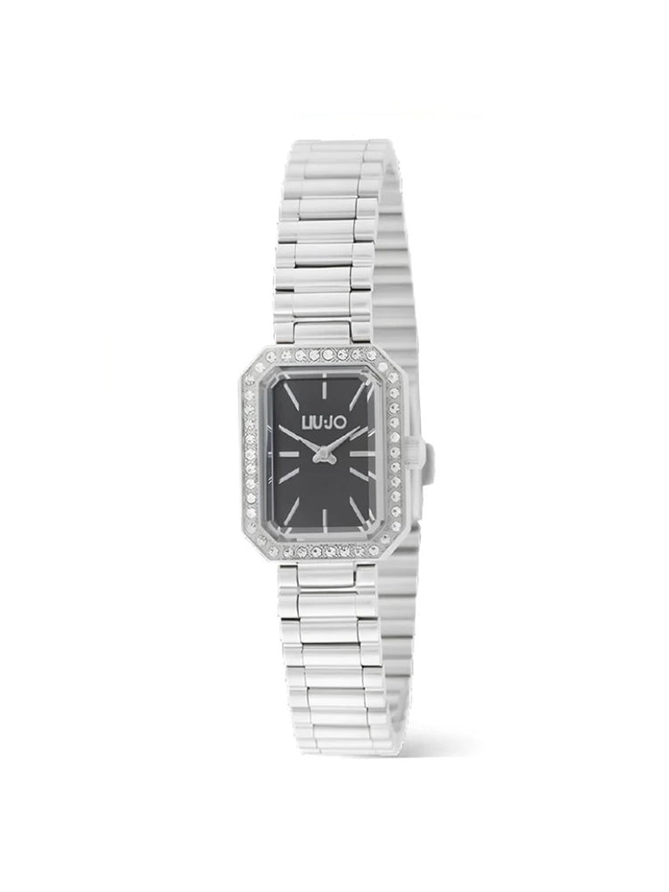 OROLOGIO DONNA IN ACCIAIO CON CASSA OTTAGONALE E QUADRANTE NERO LIU JO