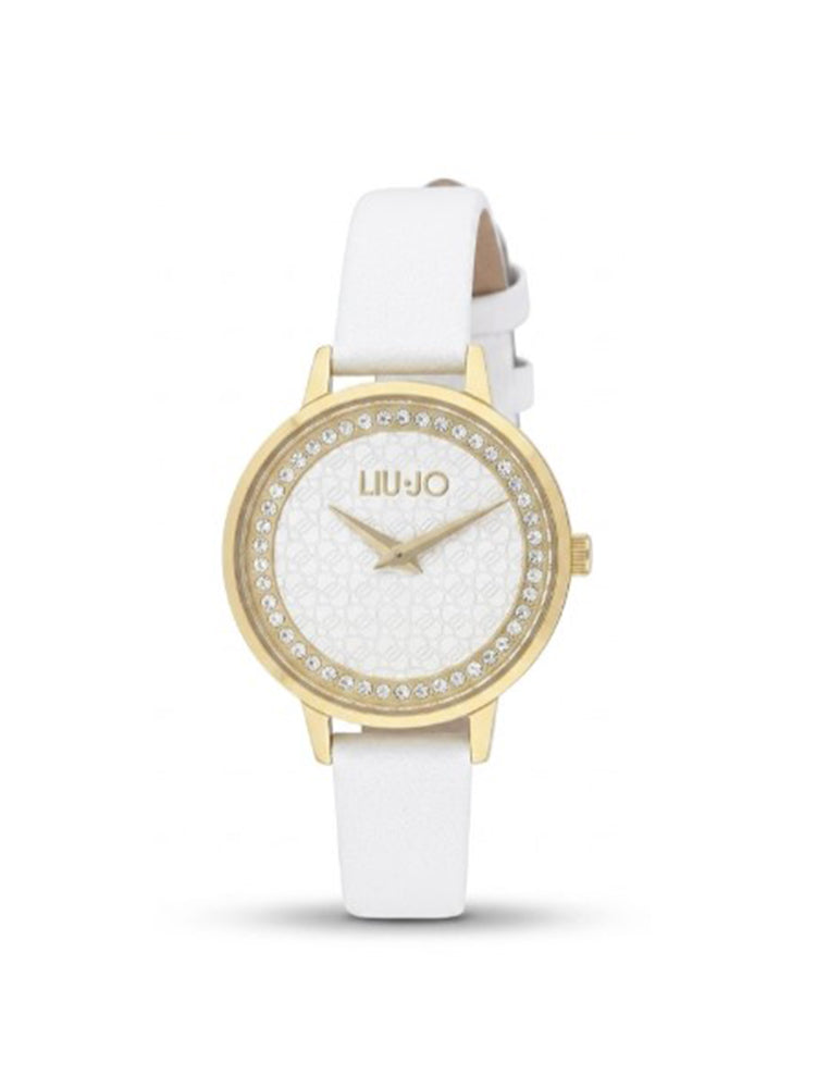 OROLOGIO DONNA CASUAL SHINE CON CINTURINO IN PELLE BIANCA LIU JO