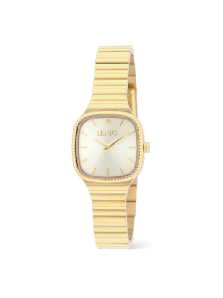OROLOGIO DONNA CASUAL BELMIRA QUADRATO IN ACCIAIO DORATO LIU JO