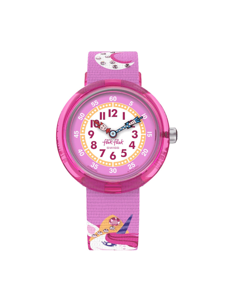 OROLOGIO SOLO TEMPO BAMBINA ROSA UNICORNO FLIK FLAK